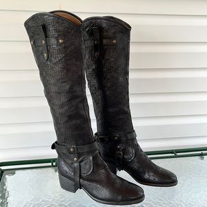 UGG Cortona Weave Convertible Knee High Boots Italy Booties Narrow 9 NWOT